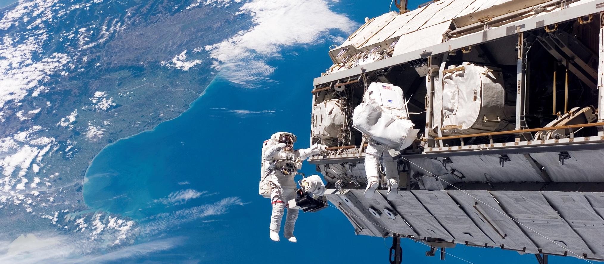 View of Christchurch, Canterbury from international space station