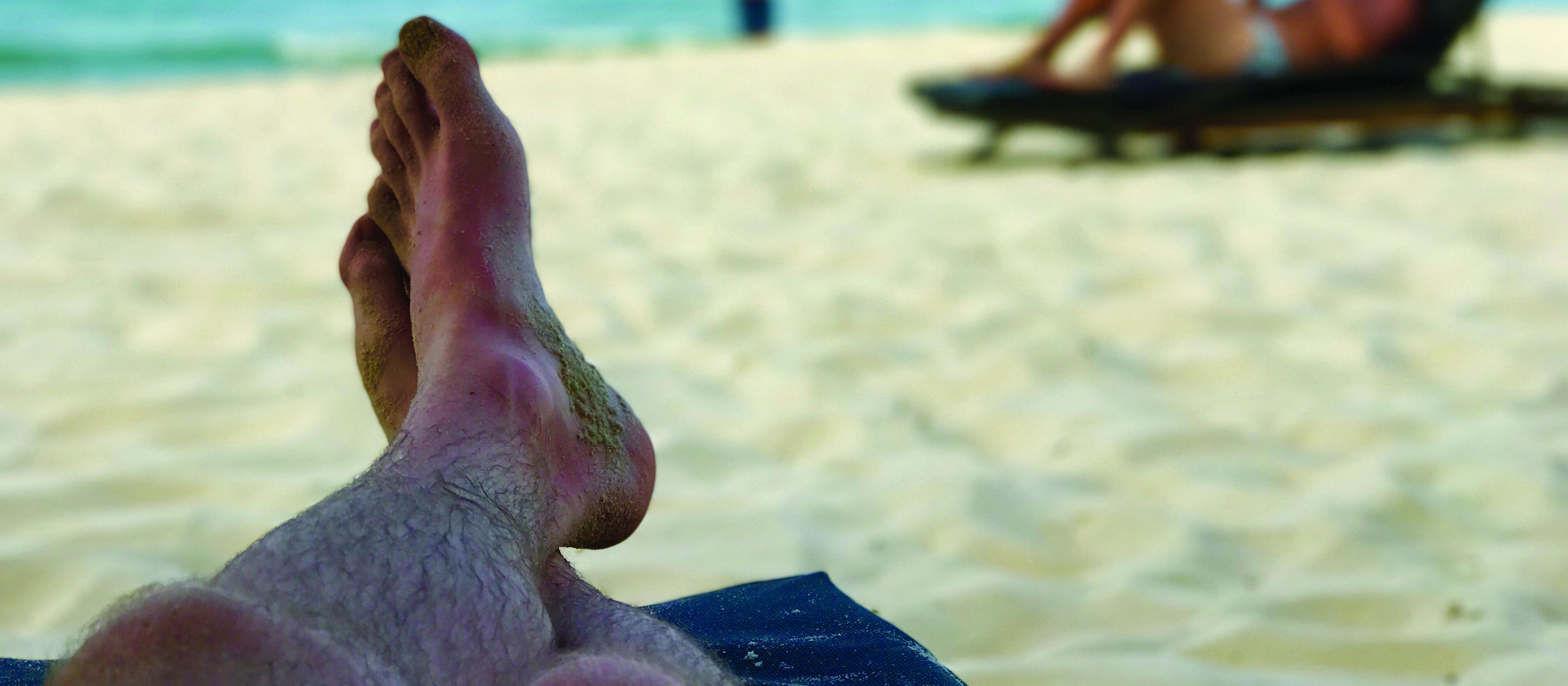 beach lazing