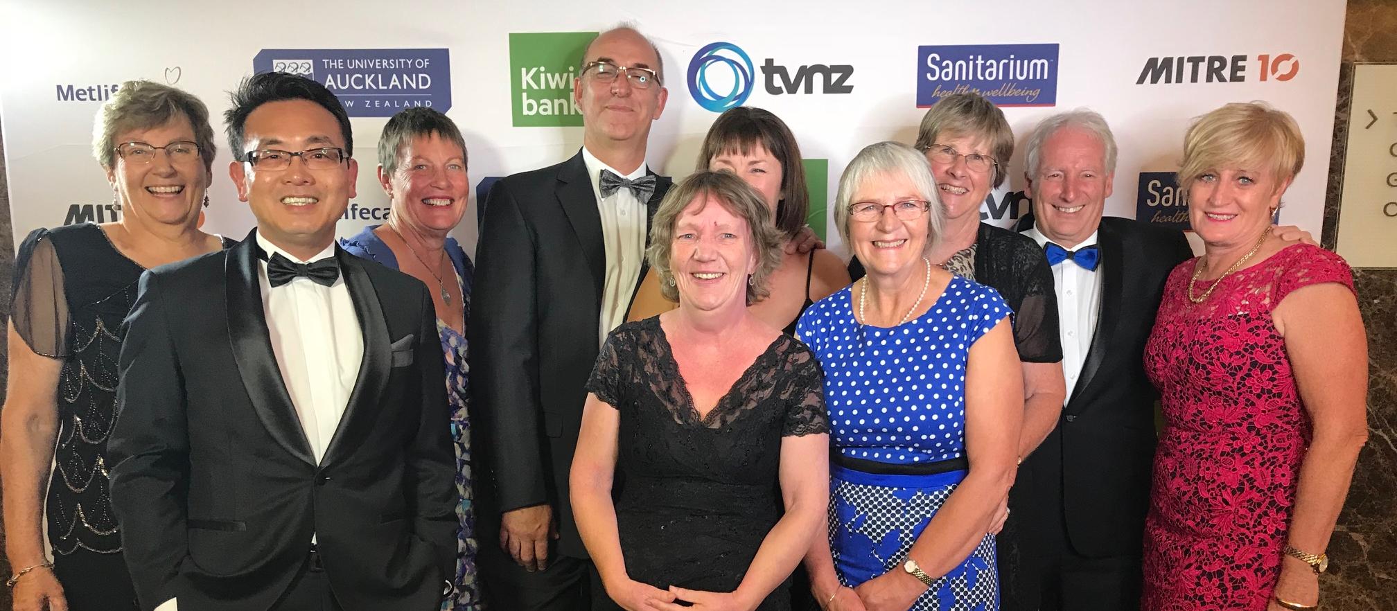 From left to right: Barbara Falloon (RN), Keith Chiang (Dentist), Helen Coker (RN & Reception), Carl Shaw (Executive Officer) , Rosie Graham (Fundraiser), Jane Shaw (RN Reception), Marion Burleigh (RN), Jan Clemenson (RN), Dr Peter Pryor (Anaethetist), Denise May (Fundraiser) – two staff and eight volunteers