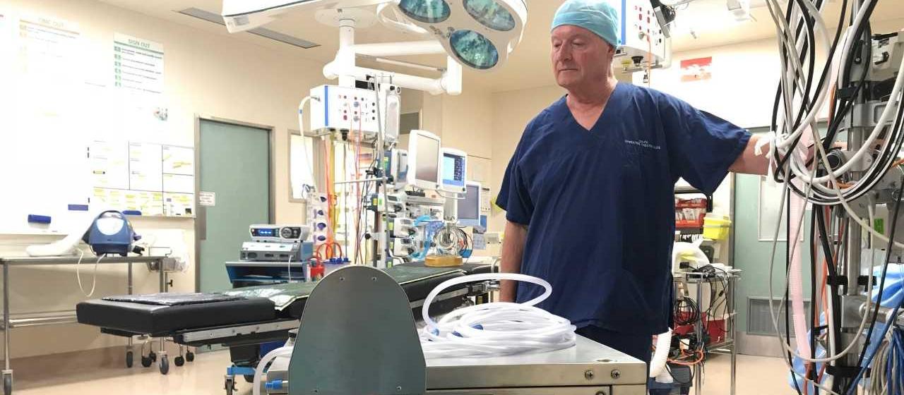 Russell Miller in operating theater