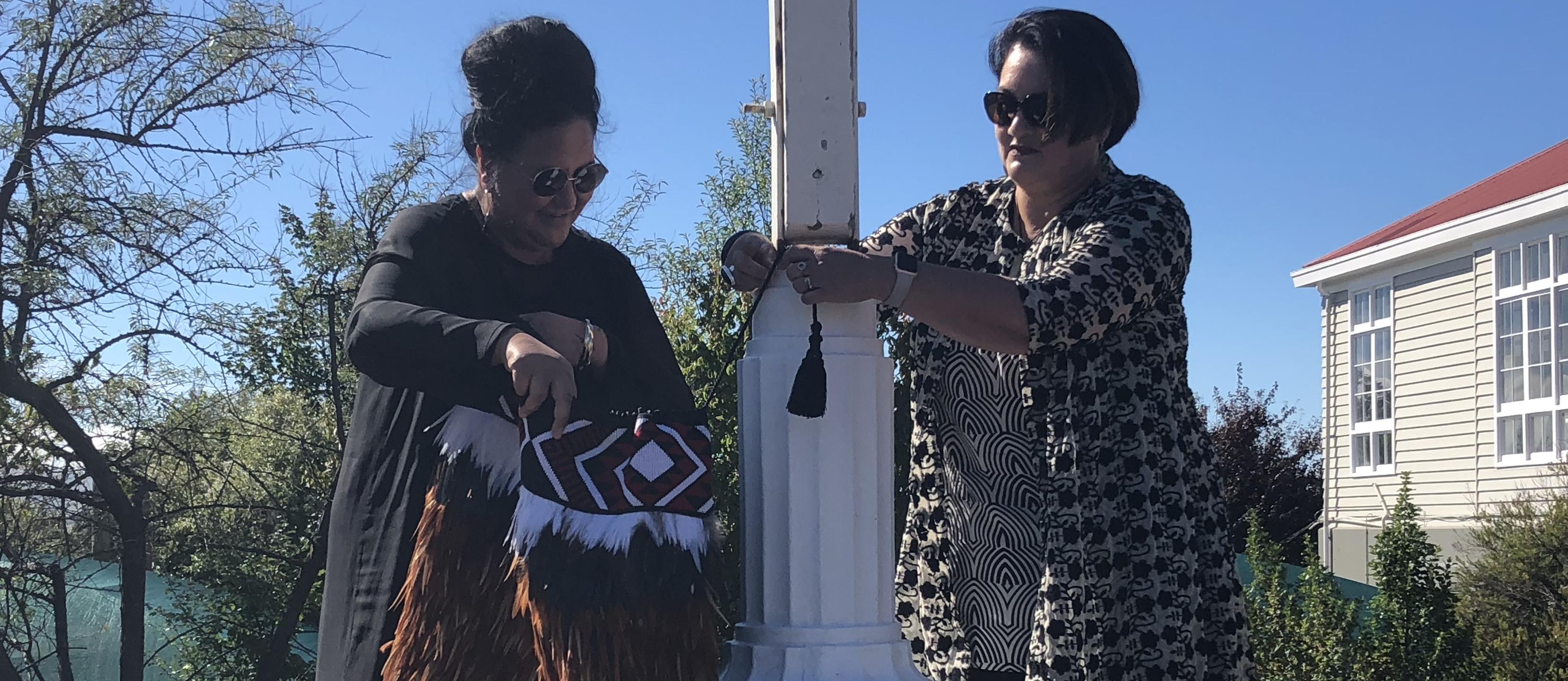 Donna Matahaere-Atariki and Ngai Tahu kaiwhakahaere Lisa Tumahai