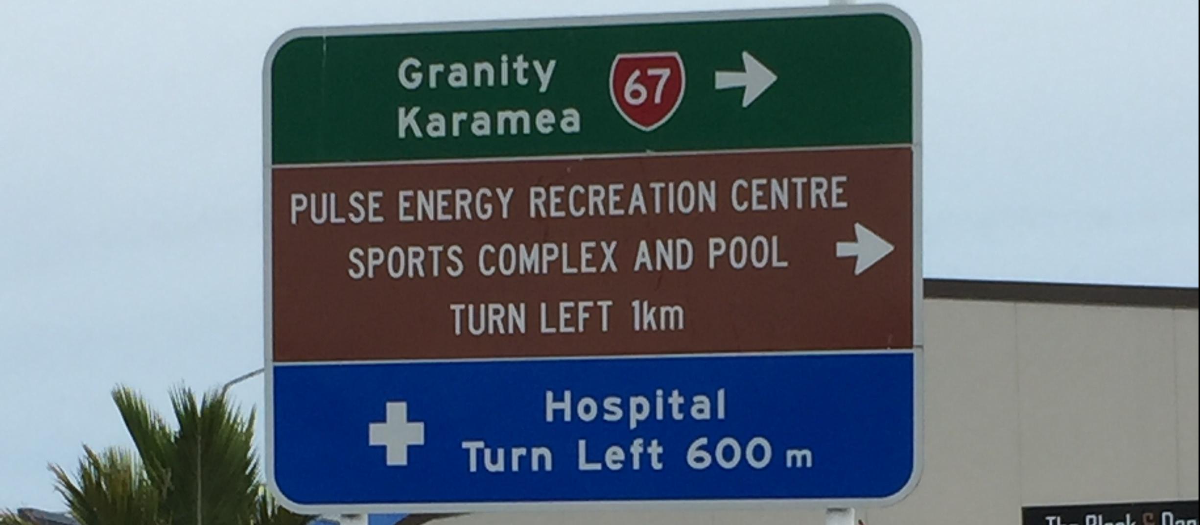 Buller Hospital sign