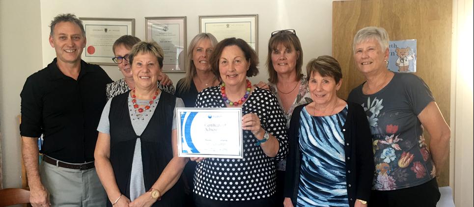 Raumati Road Surgery team members receive Health Care Home certification