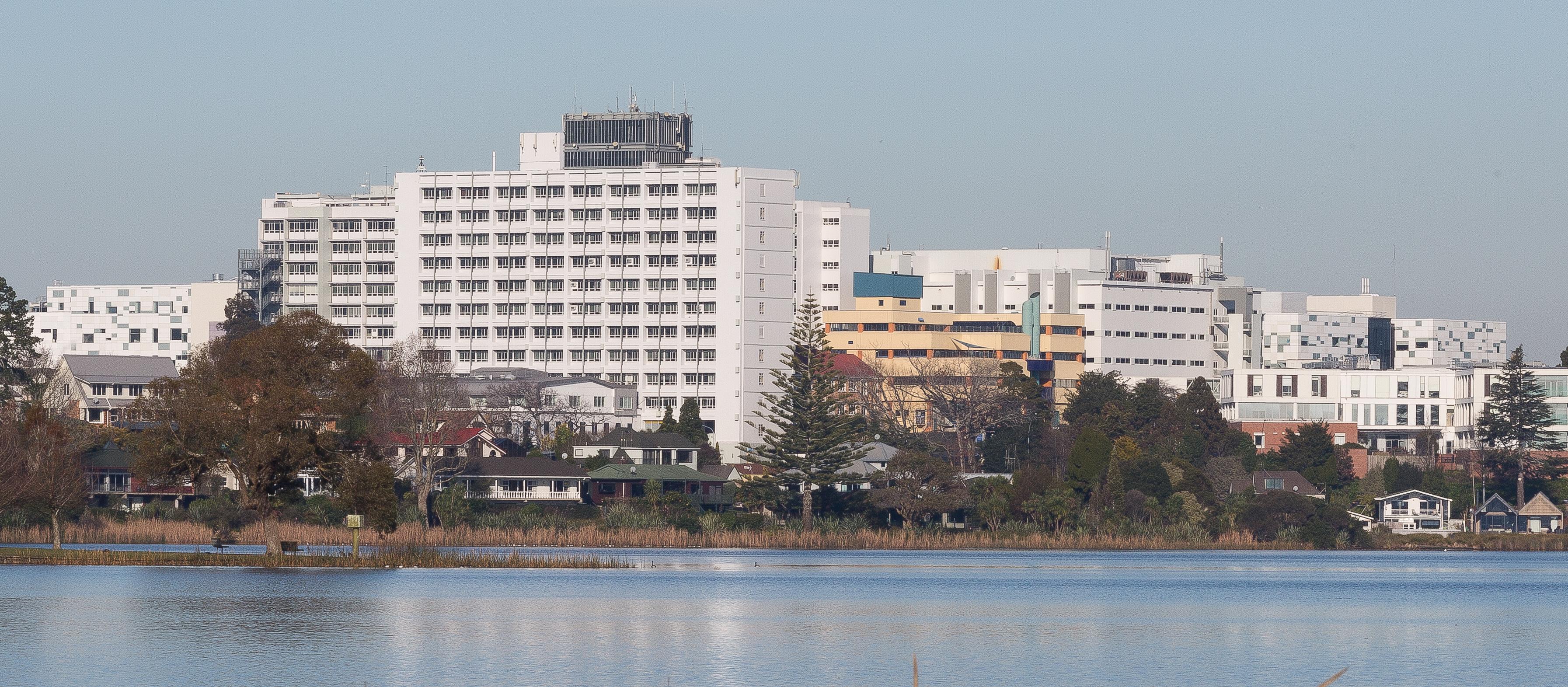 WAIKATO HOSPITAL ACROSS LAKE