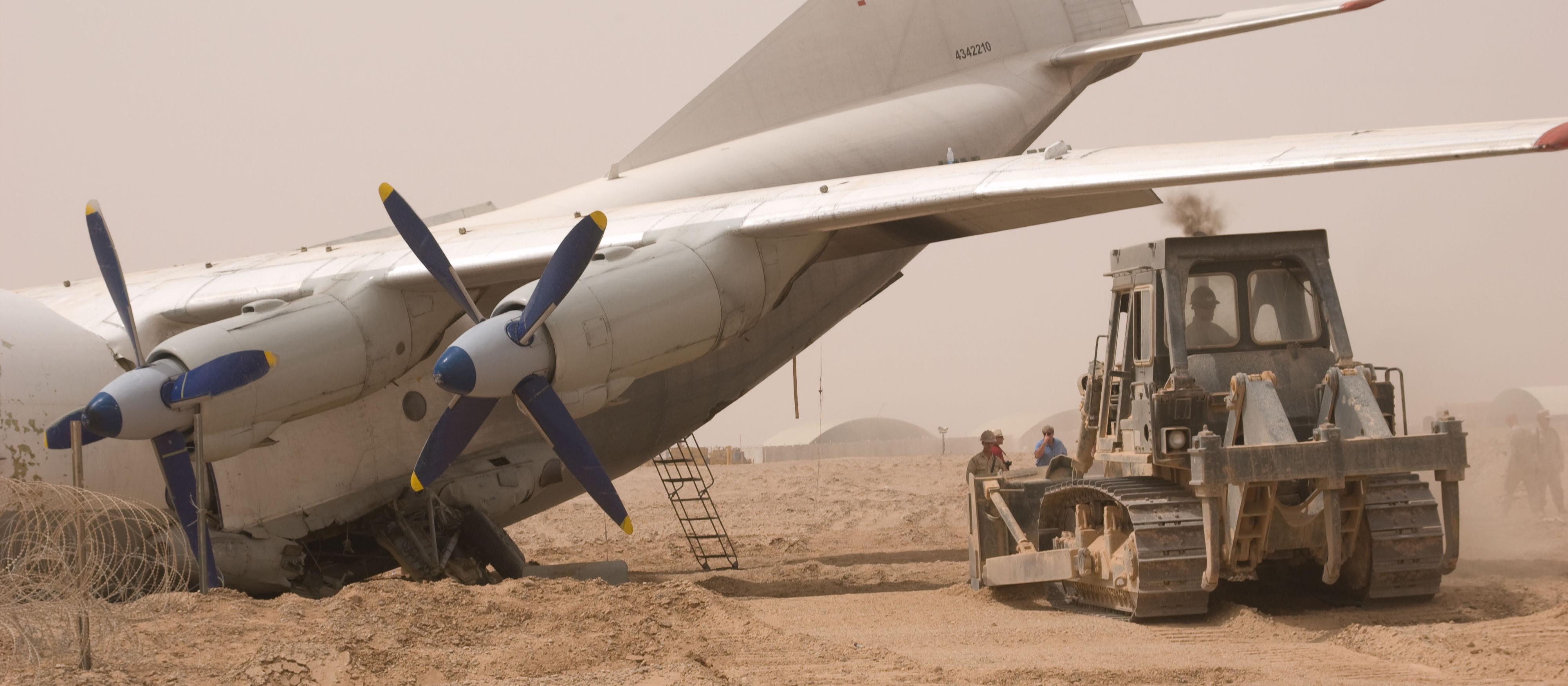 Cargo plane crash in Helmand, Province Afghanistan. No one was injured in the crash. [Photo: US Navy, July 2010]