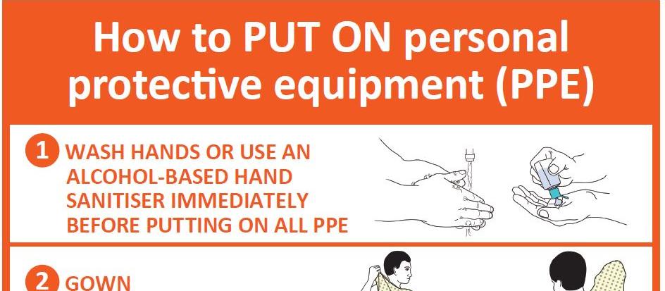 How to put on PPE