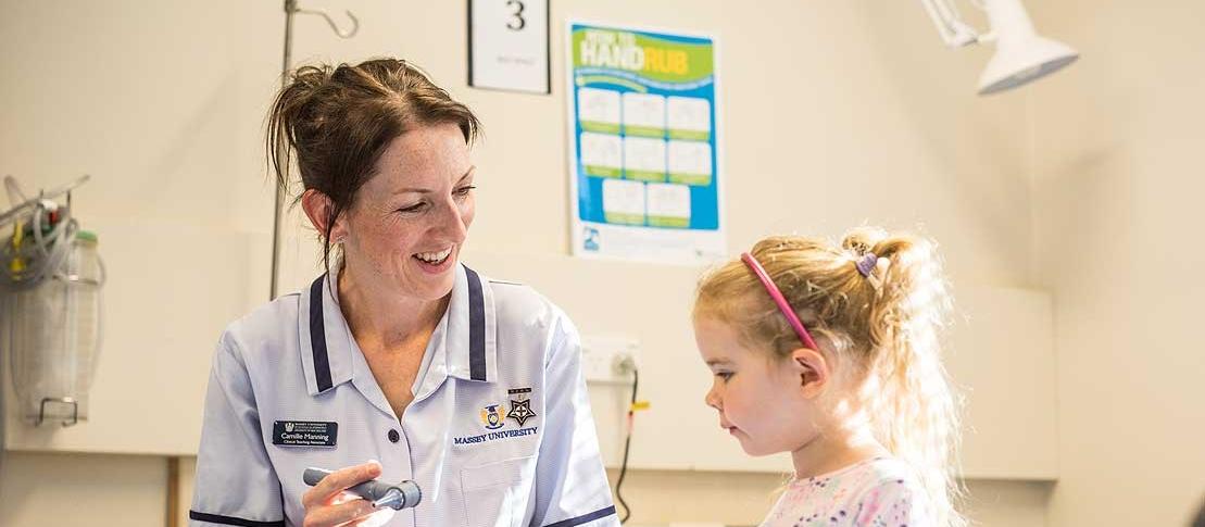 Nurse with child massey uni