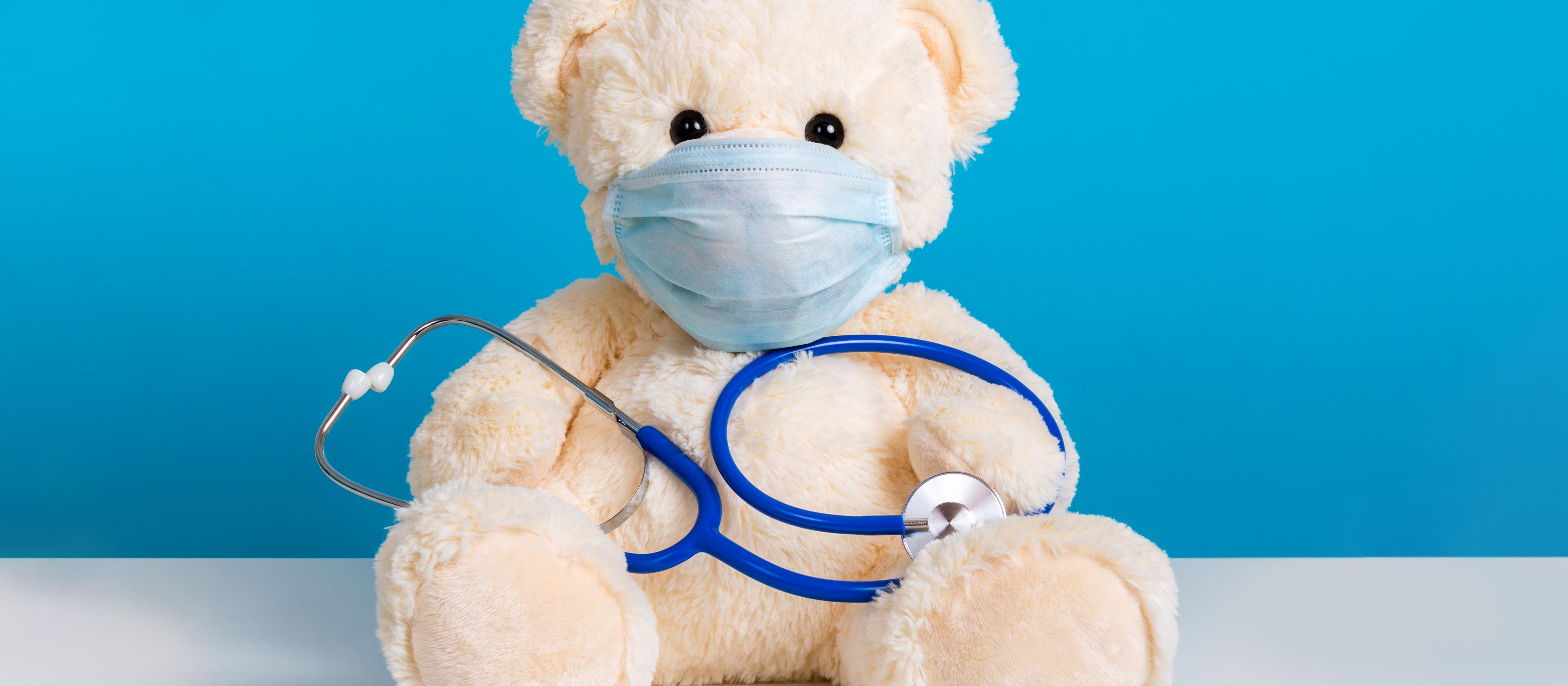 teddy bear with stethoscope