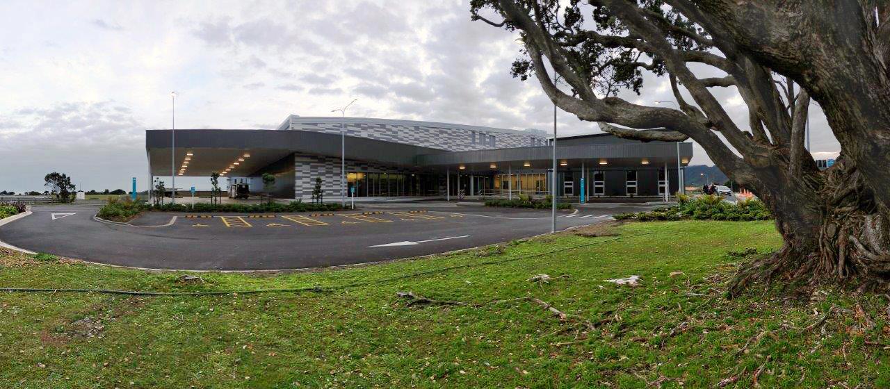 Te Nikau, Grey Hospital and Health Centre main entrance Greymouth