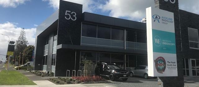 henderson building that houses waitemata endoscopy and auckland radiology group