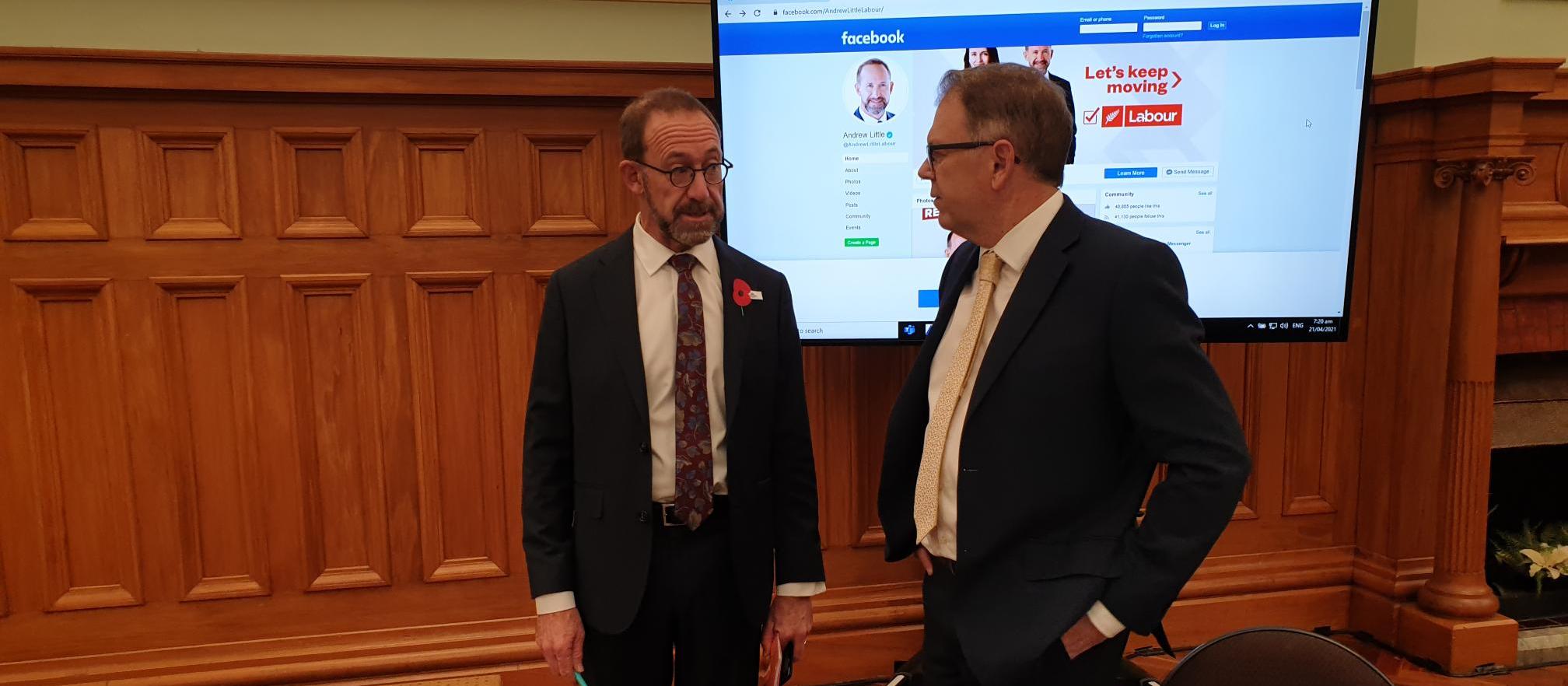 Andrew Little Stephen McKernan