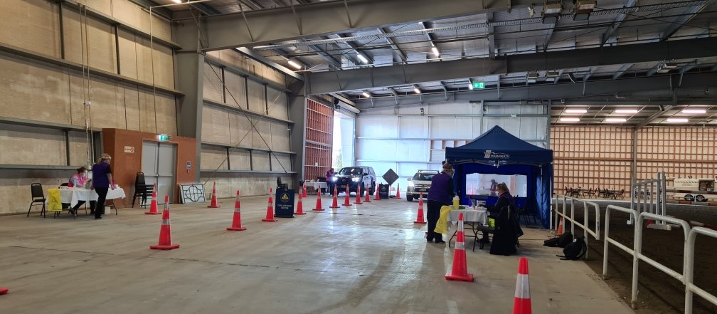 Manfeild Park Feilding Health Centre Vax Drive-through