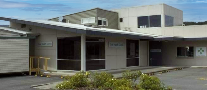 Gain Health Centre front entrance [image: supplied by Green Cross]