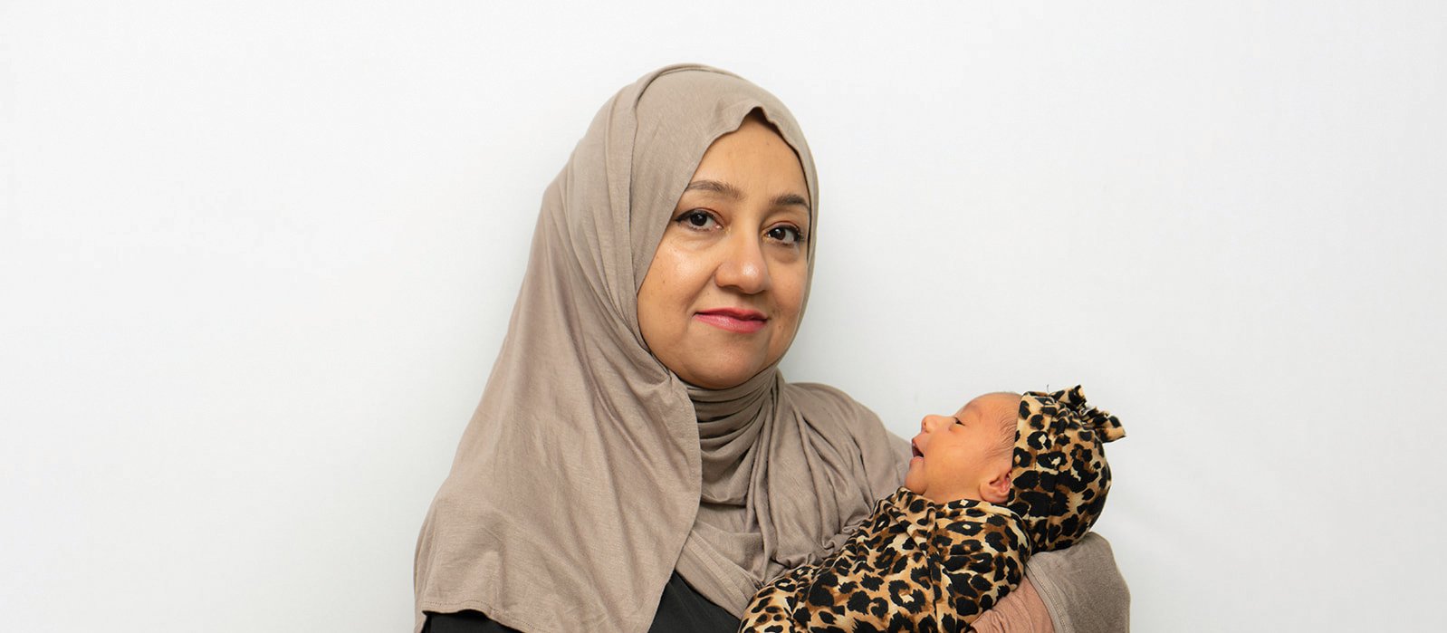 Tahira Jokhio with baby