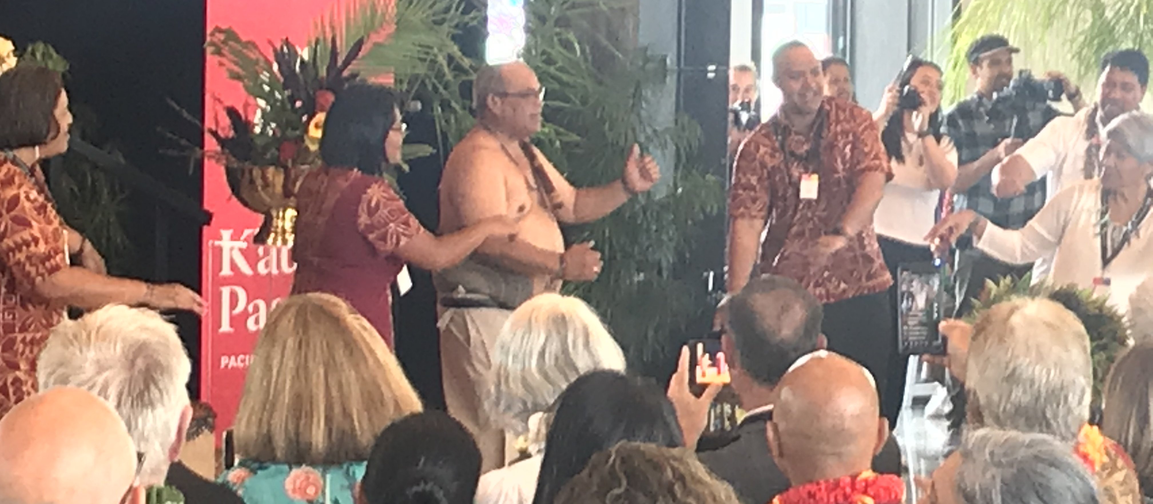 Minister of Pacific Peoples Apito William Sio stripped down to lead a spirited tribute to Rachel Karalus 