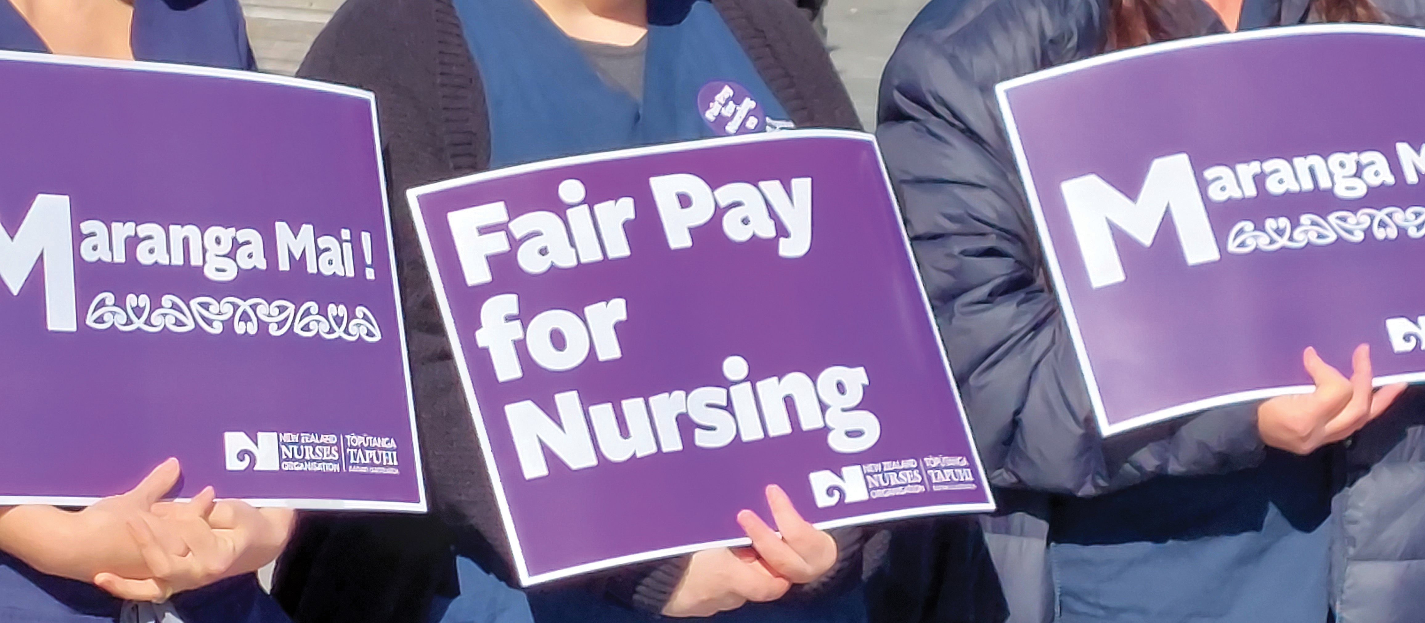 Nurse Fair Pay Placard rally August 2022