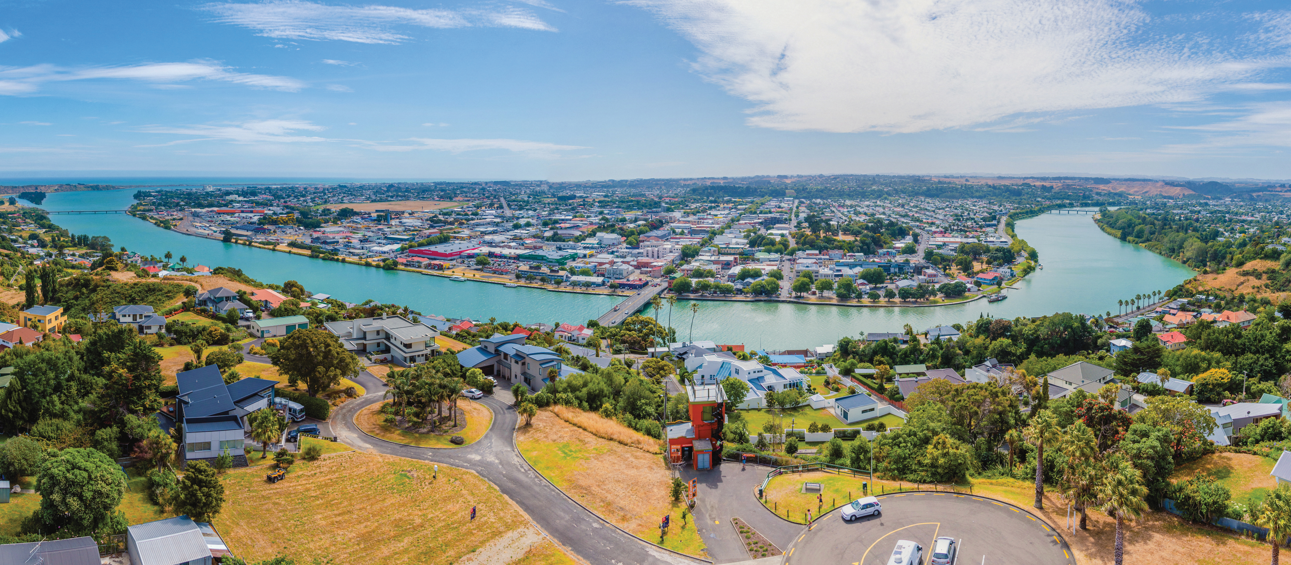 Ariel view Whanganui CR trabantos on iStock