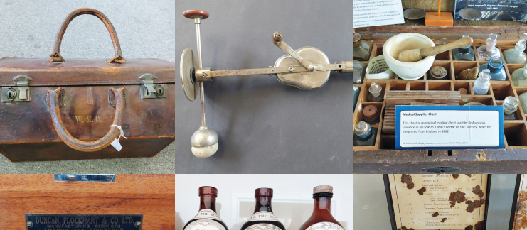 Antique items from Christchurch’s Cotter Medical History Museum 