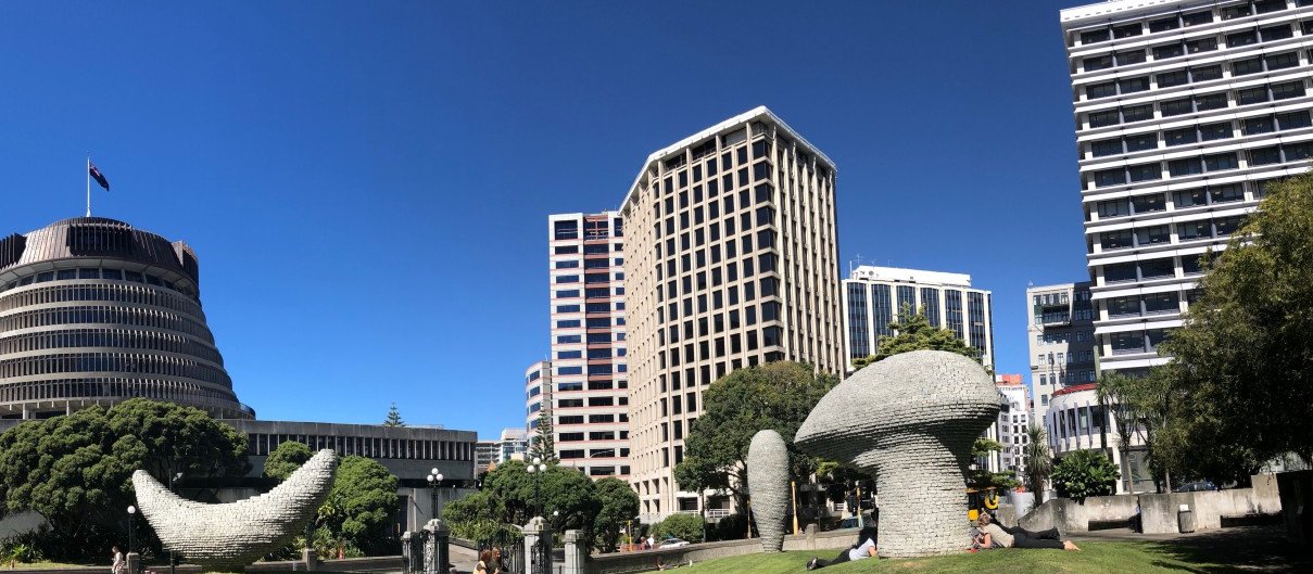 The Beehive, Treasury building and the RBNZ 