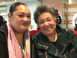 Nina Tatafu (left) and Lupi Ali