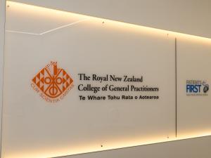 RNZCGP signage