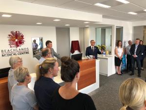 Beachlands medical centre opening David Clark