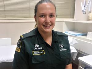 Lindsey Hope, St John, paramedic