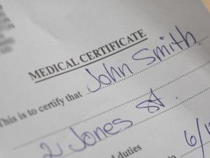 medical certificate