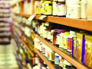 Pharmacy shelves