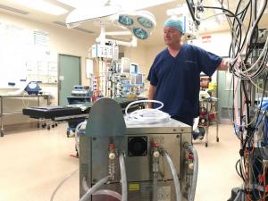 Russell Miller in operating theater