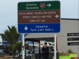 Buller Hospital sign