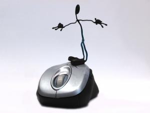 Stick figure on mouse