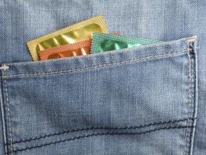 Condom in pocket