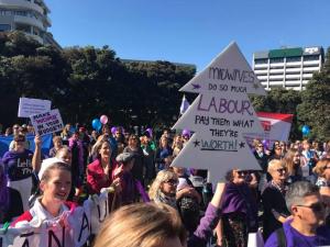 Midwives march in Wellington