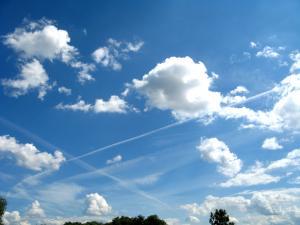 Clouds, blue sky