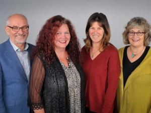 TAbOO team members Tony Dowell, Lesley Gray, Rachel Tester, Maria Stubbe (Lindsay Macdonald and Jo Hilder) 