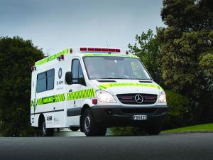 St John says (2020) Our emergency transporting ambulances are green/yellow. White vehicles are used for Event Health Services and Patient Transfer Services