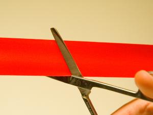 red tape cut