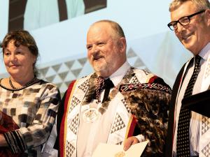 Nancy and Tim Malloy and Peter Fleischl RNZCGP Fellowship Ceremony 2018