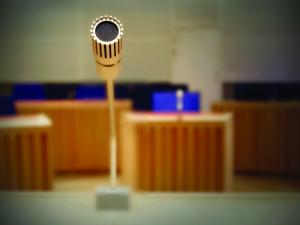 Courtroom microphone