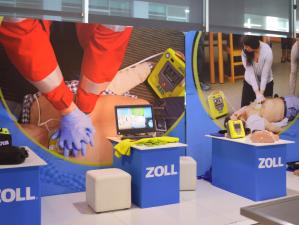 CPR equipment from Zoll Australia in the exhibitor's lounge at the CAA Congress 2018