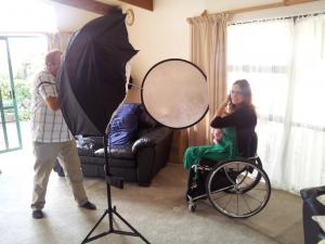 Wheelchair photo shoot