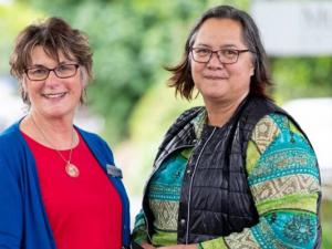 Elizabeth Johnson and Hinemanu Kelly