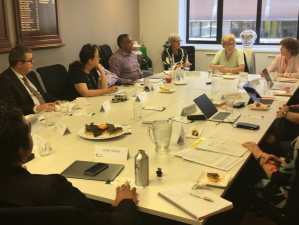 National influence: The Board share their aspirations for a sustainable, multi-professional, integrated and patient focused primary health sector with Heather Simpson, Chair of the Government’s review of the New Zealand Health and Disability System.