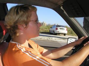 woman driving