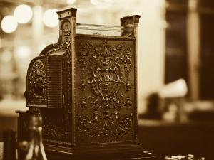 CASH REGISTER BY AGE BARROS, UNSPLASH, sepia