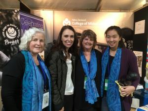 Local midwives meet the PM at Fieldays