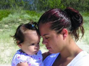 Māori mother and toddler