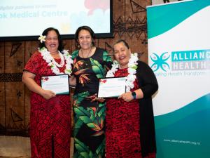 Fellbrook Medical Centre staff with CMDHB CEO