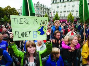 Climate change protest